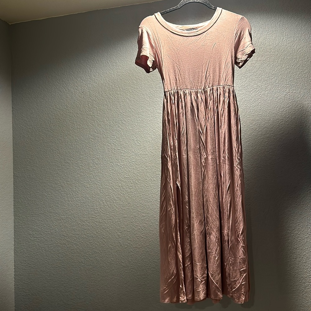 Blush pink long dress